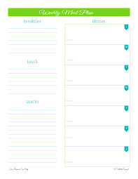 20 Free Menu Planner Printables Welcome To The Family Table