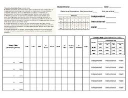 Fountas And Pinnell Reading Assessment Worksheets Tpt