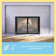 Minuteman Large Classic Fireplace Screen With Doors