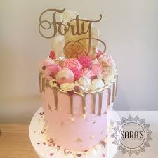 See more ideas about 40th birthday cakes, 40th birthday, cake. 40th Birthday Cake In Rose Gold And Blush Pink With 24k Gold Leaf Detail And Birthday Cakes For Women 40th Birthday Cake For Women Birthday Cake With Flowers