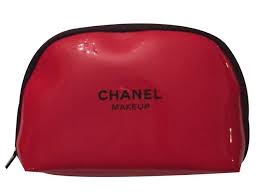 chanel makeup pouch red ref 19862