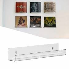 Clear Vinyl Record Shelf Wall Mount