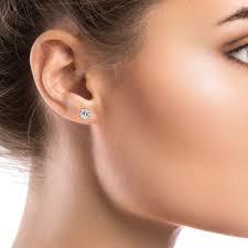 diamond stud earrings