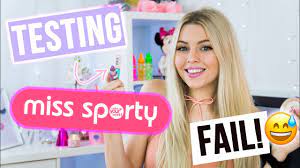 testing miss sporty makeup try on