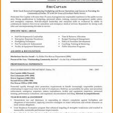 Firefighter Resume Examples Samples Work Experience Sample