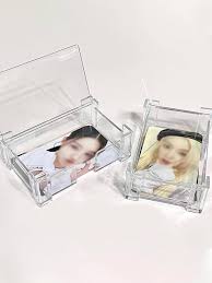 1pc clear business card holder simple