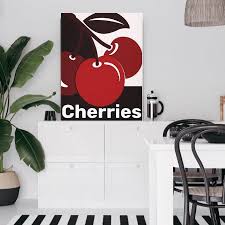 cherry wall art kitchen wall decor