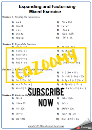 Algebra Worksheets And Answers Cazoomy