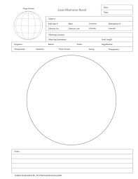 Observation Forms Templates Pcw Memorial Observatory