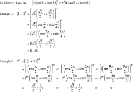 Mathwords De Moivre S Theorem