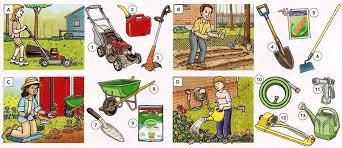 Gardening Tools And Actions