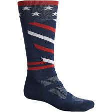 Smartwool Medium Usa Flag Ski Socks For Men And Women
