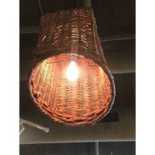 Basket Hanging Light Fixture Chairish