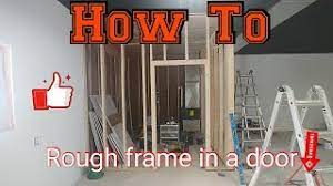 size and rough frame a door opening