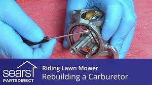 Rebuilding a Carburetor on a Riding Lawn Mower - YouTube