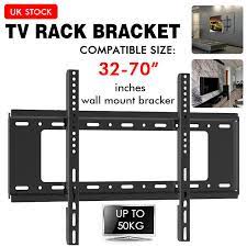 Tv Wall Mount Bracket Shelf Slim Plasma