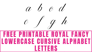 cursive writing printable letters