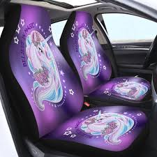 Purple Unicorn Car Seat Covers