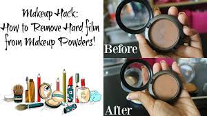 remove hard film from your makeup