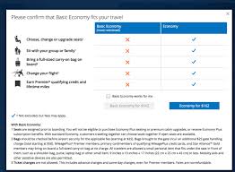 United Airlines Basic Economy Tickets Are Frustrating