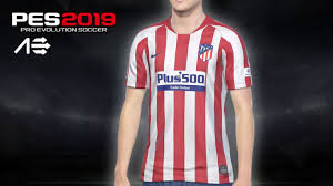 2019 20 atletico madrid 22 nico gaitan home soccer jersey. Pes 2019 Ps4 Atletico Madrid Home Kit 2019 2020 By Aerialedson Pes Social