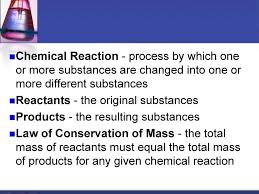 chemical reactions chapter