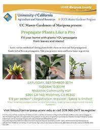 Master Gardener Program Mariposa County