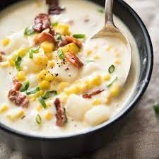 Corn Chowder With Bacon gambar png