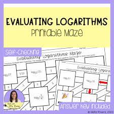 Evaluating Logarithmic Expressions Maze