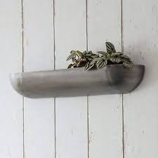 Large Metal Herb Plant Pot Flowers Wall