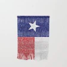 Texas Flag Scribble Wall Hanging By
