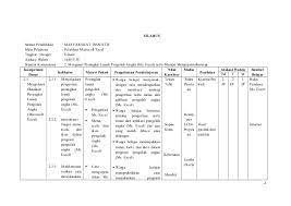 Rencana pelaksana pembelajaran ( rpp ) nama lembaga : Contoh Silabus