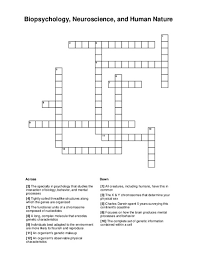 human nature crossword puzzle