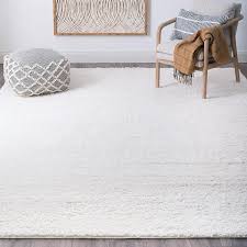tayse rugs soho solid color white
