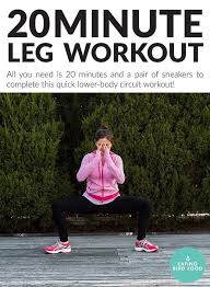 20 minute leg workout no equipment