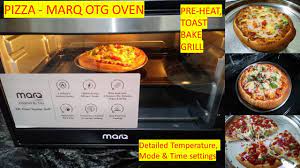 baking pizza in otg oven detailed