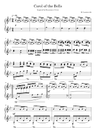 Carol Of The Bells Leontovich Sheet Music - Carol of the Bells - M. Leontovych Sheet music for Piano (Solo) |  Musescore.com