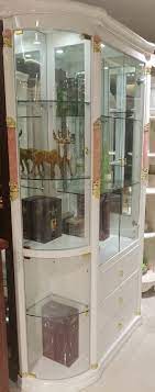 lighted courier china cabinet white