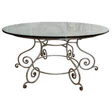 Round Glass Top Dining Table With