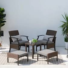 Wicker Patio Chair Set Outdoor Wicker