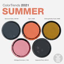 Summer is all about embracing color. Summer Color Trends 2021 Millerpaint Com