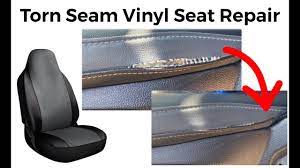 diy vinyl vehicle seat repair torn