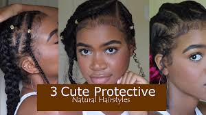If your daughter is in a sports cca or loves playing outdoors during recess 3. 3 Protective Hairstyles Video By Jesscreationss Back To School Curly Hair