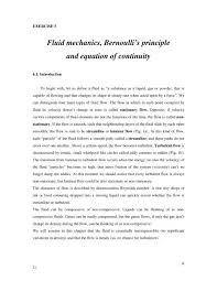 Fluid Mechanics Bernoulli S Principle
