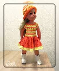 Have fun making cushions of all sizes and styles! Crochet Pattern Dolloutfit Dear Hannah For 18 Inch 45 50 Cm Dolls