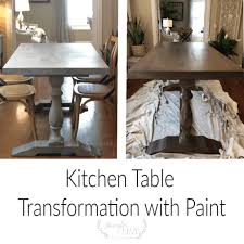 Painted Kitchen Table Makeover