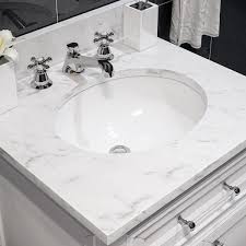 Bath Vanity In White With Marble Vanity