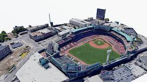 fenway park boston map scan baseball