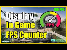 how to show in game fps counter on any
