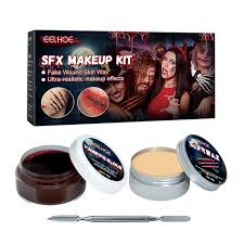 sfx makeup kit with fake blood gel